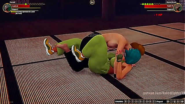 Remiel VS Karen Krash (Naked Fighter 3D)