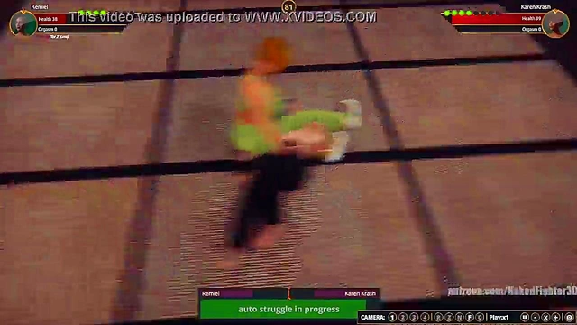 Remiel VS Karen Krash (Naked Fighter 3D)