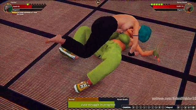 Remiel VS Karen Krash (Naked Fighter 3D)