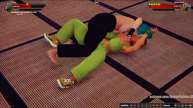 Remiel VS Karen Krash (Naked Fighter 3D)