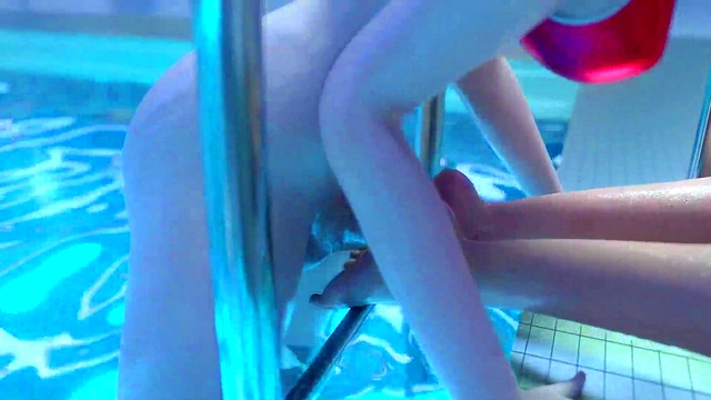 3D animated futa sex in pool, where lustful girl sucking dickgirl's cock and fucking