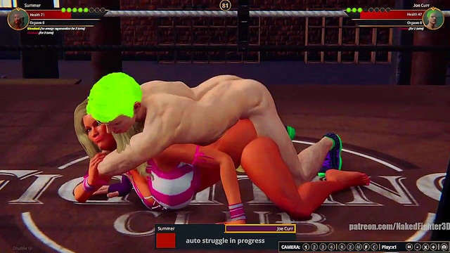 Summer VS Joe Curr (Naked Fighter 3D)