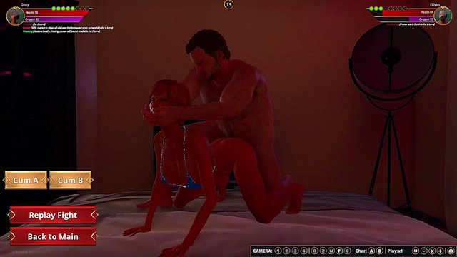 Ethan vs Dany (Naked Fighter 3D)