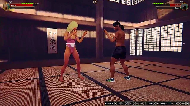 Faye vs. Dela (Naked Fighter 3D)
