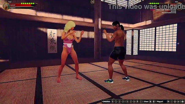 Faye vs. Dela (Naked Fighter 3D)
