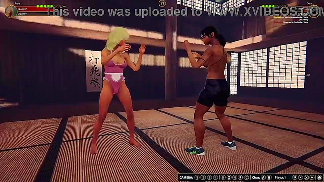 Faye vs. Dela (Naked Fighter 3D)