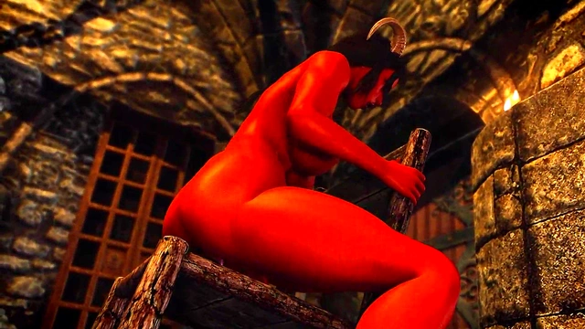 [Futa X Dildo] Futanari Succubus Cums While Riding Dildo