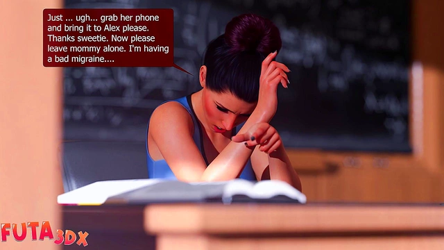 Futa3DX - Mistress Teacher User Her Skills To Fuck Cute Futa Blonde