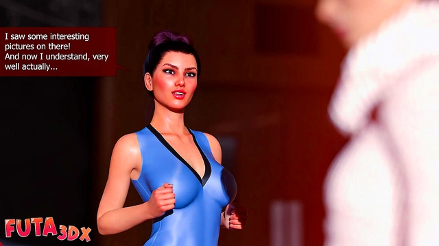 Futa3DX - Mistress Teacher User Her Skills To Fuck Cute Futa Blonde