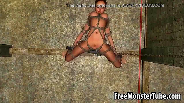 Tied up and h. 3D brunette gets fucked harde-high 1