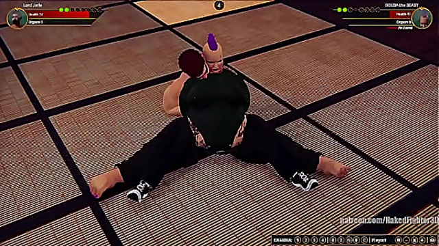 Lord Jerle VS BOLDA the BEAST (Naked Fighter 3D)