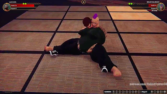 Lord Jerle VS BOLDA the BEAST (Naked Fighter 3D)