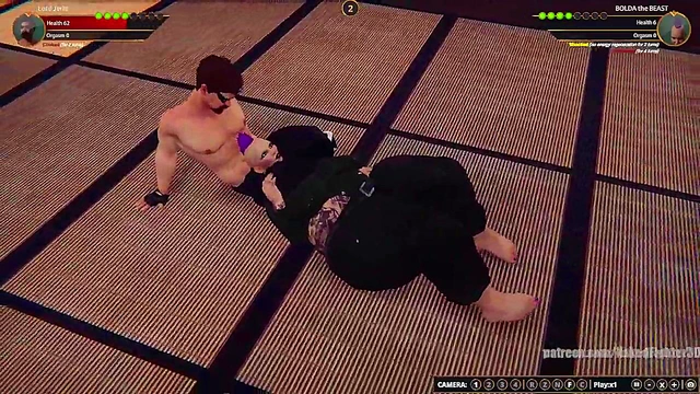 Lord Jerle VS BOLDA the BEAST (Naked Fighter 3D)