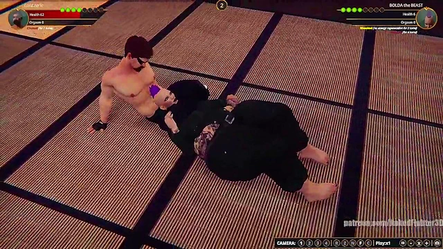 Lord Jerle VS BOLDA the BEAST (Naked Fighter 3D)