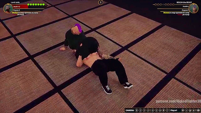 Lord Jerle VS BOLDA the BEAST (Naked Fighter 3D)
