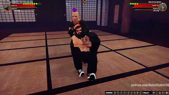 Lord Jerle VS BOLDA the BEAST (Naked Fighter 3D)