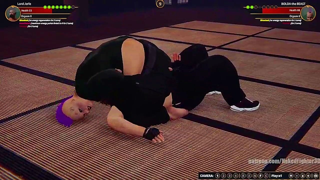 Lord Jerle VS BOLDA the BEAST (Naked Fighter 3D)