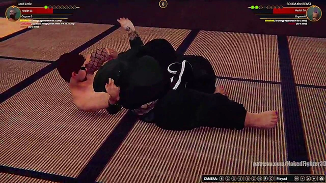 Lord Jerle VS BOLDA the BEAST (Naked Fighter 3D)