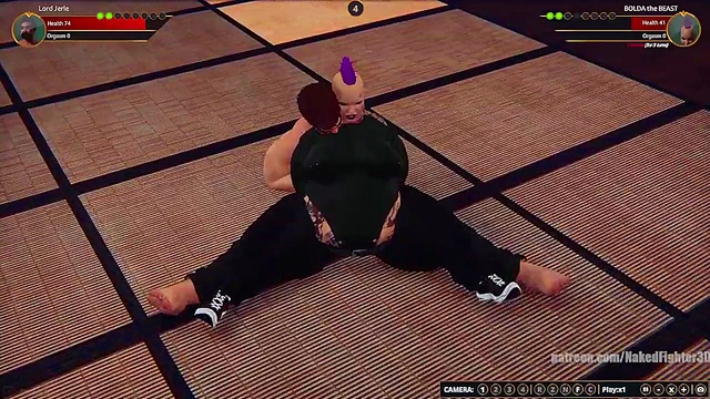 Lord Jerle VS BOLDA the BEAST (Naked Fighter 3D)