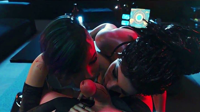 CYBERFUCK 2077 ( Judy , Panam and V FUTA )