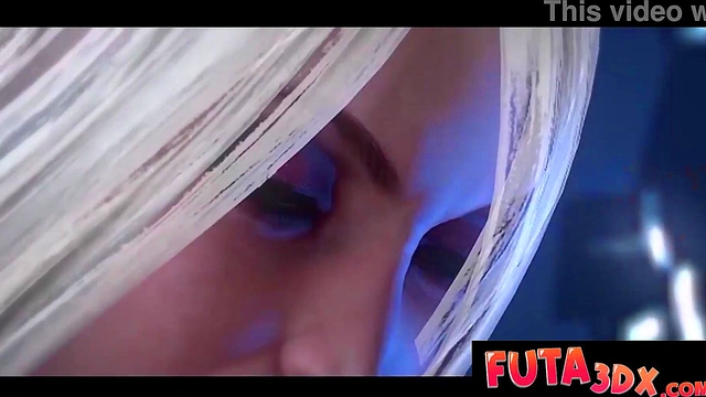 Futa3DX - Busty Big Dicked Blonde Futa Both Fucks Gets Fucked By Alien Dildo