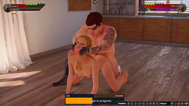 Lyra VS Lord Jerle (Naked Fighter 3D)