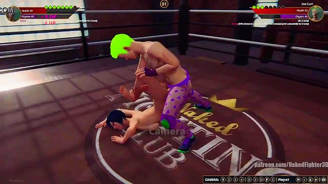 Sam VS Joe Curr (Naked Fighter 3D)