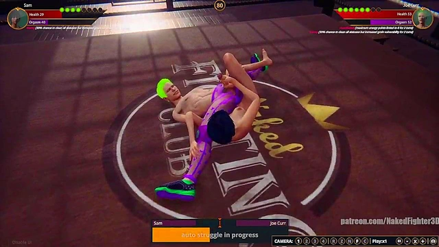 Sam VS Joe Curr (Naked Fighter 3D)