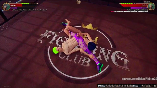 Sam VS Joe Curr (Naked Fighter 3D)