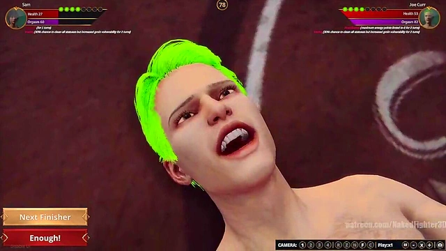 Sam VS Joe Curr (Naked Fighter 3D)