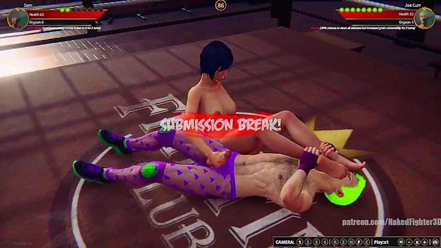 Sam VS Joe Curr (Naked Fighter 3D)