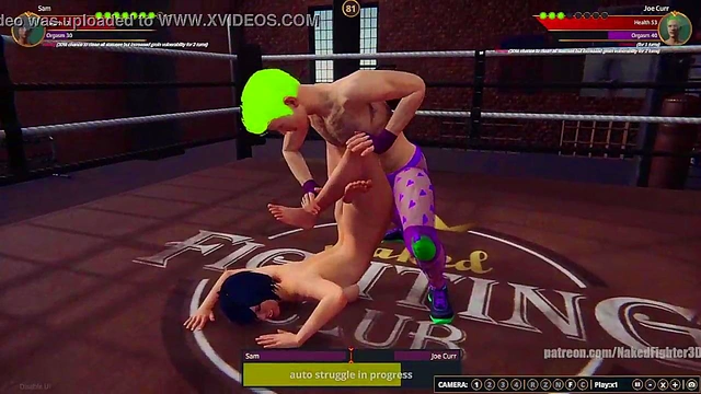 Sam VS Joe Curr (Naked Fighter 3D)