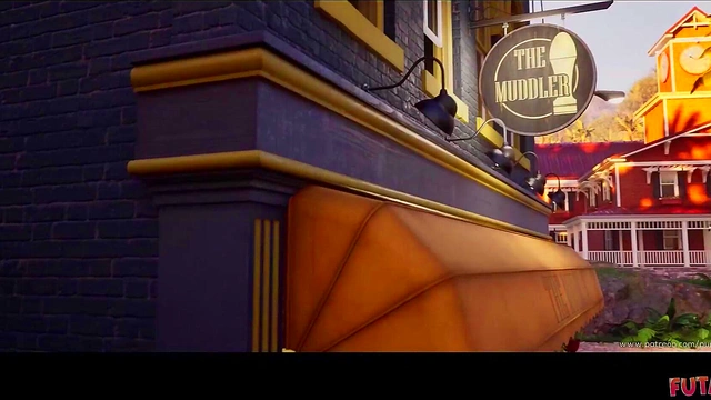 Busty Futa Blonde Has Her Massive Cock Sucked