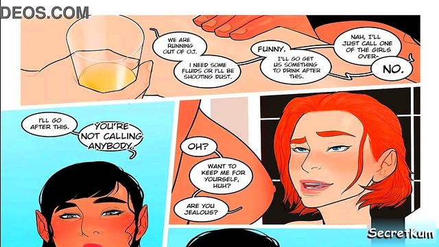 The Mess part 2 - Submissive Maid gets Fucked doggystyle on balcony by her horny futa boss