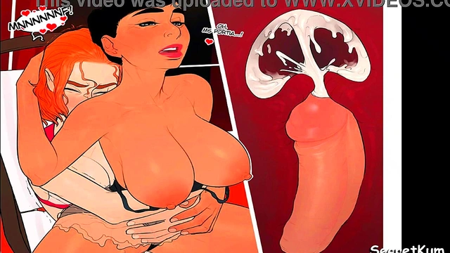 The Mess part 2 - Submissive Maid gets Fucked doggystyle on balcony by her horny futa boss