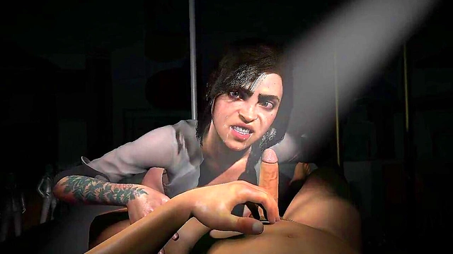Ellie sucks a huge cock l Hentai Uncensored The Last of Us