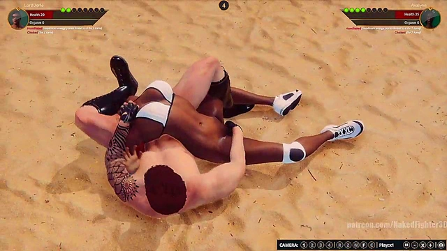 Lord Jerle VS Avalynn (Naked Fighter 3D)