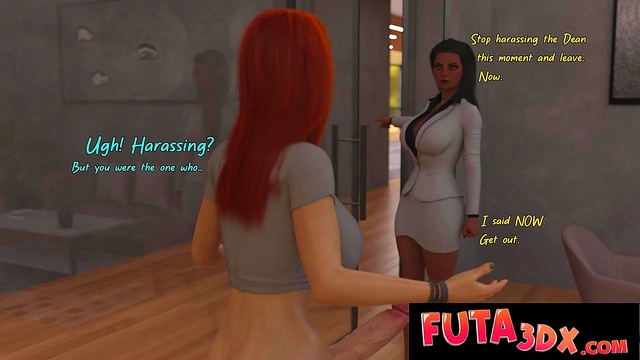 Futa3DX - Redhead Futa Professor Shoves Her Massive Cock Into Cute Tight Pussy - Comic