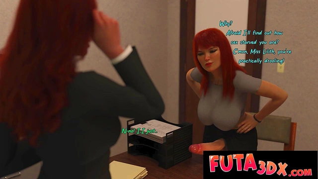 Futa3DX - Redhead Futa Professor Shoves Her Massive Cock Into Cute Tight Pussy - Comic