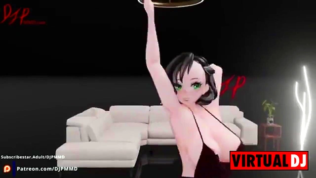 Cute FUTA Rachel dancing to POP Blender MMD 1565 (By DJ Riko! Janvier 2024)