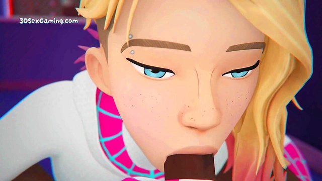 Spidey Sex - Gwen Stacy X Miles - Ouups!! Doggy With The Window Open - 3D Anime