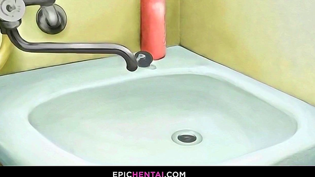 Accidental rotenburo cock sucking then more... - hentai porn