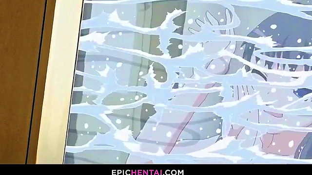 Accidental rotenburo cock sucking then more... - hentai porn