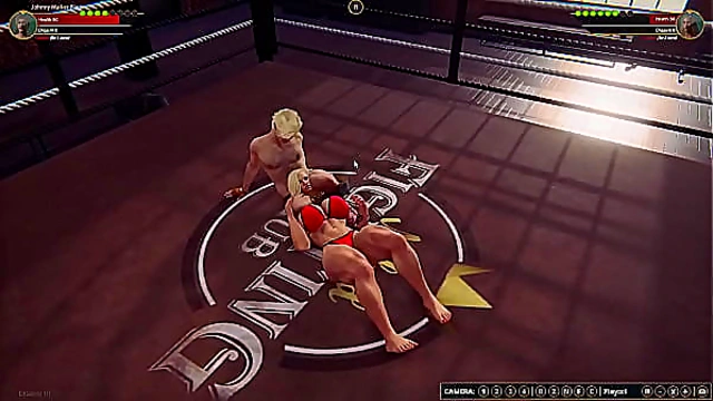 Johnny Walker Black VS Lifeguard Melissa (Naked Fighter 3D)