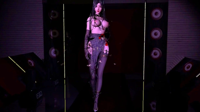 3D cute Asian slut lingerie cheating with big cock