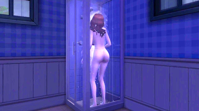 Stepmom asked StepSon to rub her back but. 3d animation