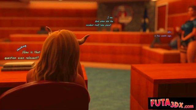 Futa3d X - Courthouse Futa Drama Turns To Hot AF JUICY Threesome