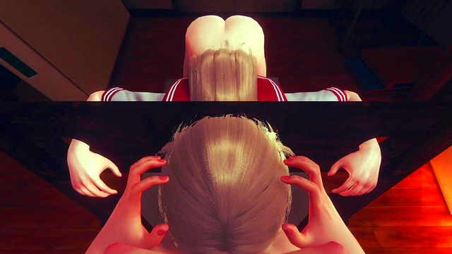 Futa Fuck Teen Femboy in Ass and Cum on Body and College Uniform / Futanari 3D Animation