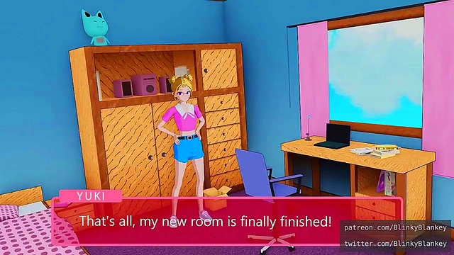 Cute horny futa girl playing with her toys Hentai