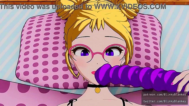 Cute horny futa girl playing with her toys Hentai